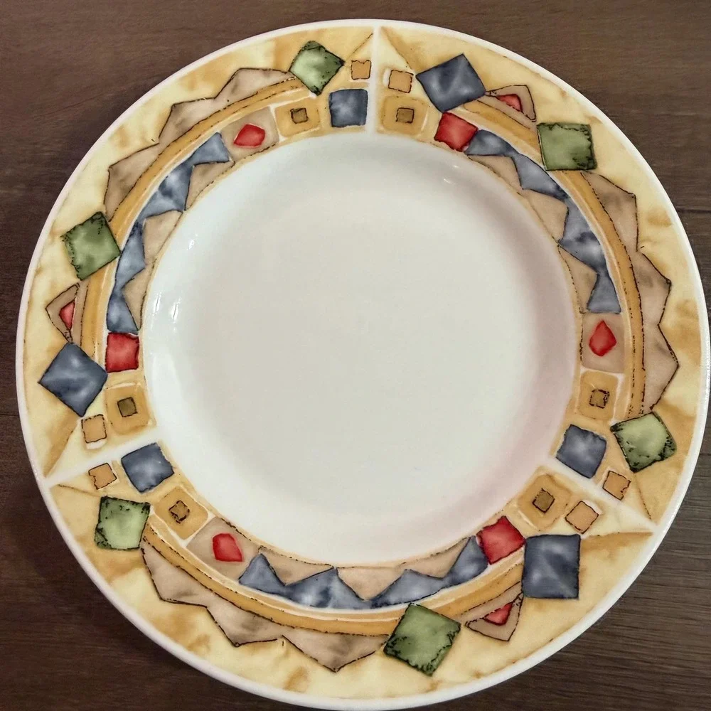 4 Sakura Bella Saucer VTG Majesticware Paula Zanger 6.5